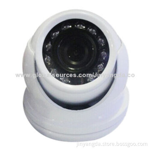CMOS Cheapest Metal Case Vandal-proof IR CCTV Mini Dome Camera, 12V DC Power Supply